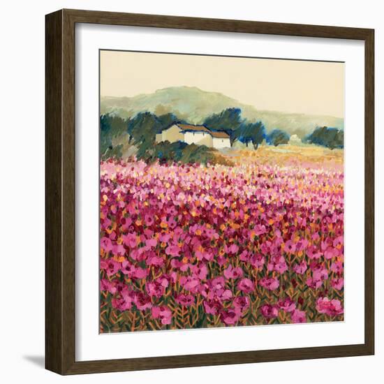 Le Jardin Rouge, Provence-Hazel Barker-Framed Premium Giclee Print