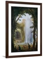 Le Jet D'Eau Du Bosquet Des Muses a Marly-Hubert Robert-Framed Giclee Print