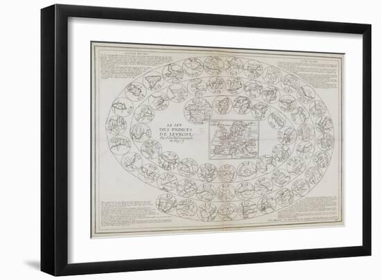 Le Jeu Des Princes De L'Europe (The Game of the Princes of Europe), Paris, 1670-Pierre Duval-Framed Giclee Print