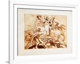 Le jeu du roi-Jean-marie Guiny-Framed Limited Edition