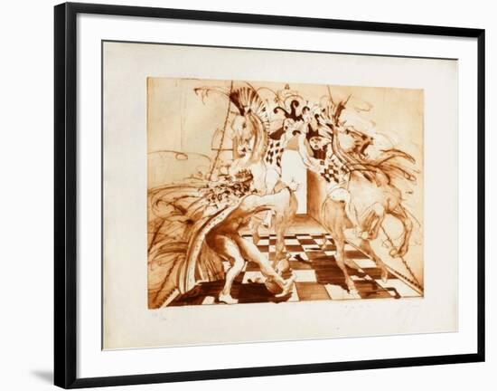 Le jeu du roi-Jean-marie Guiny-Framed Limited Edition