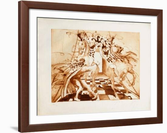 Le jeu du roi-Jean-marie Guiny-Framed Limited Edition