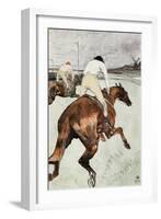 Le Jockey-Henri de Toulouse-Lautrec-Framed Art Print