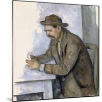 Le Joueur De Cartes (The Cardplayer)-Paul Cézanne-Mounted Giclee Print