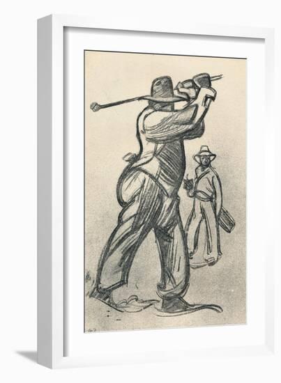 'Le Joueur De Golf', c1920, (1923)-Maxime Dethomas-Framed Giclee Print