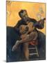 Le Joueur de Guitare, c.1894-Paul Gauguin-Mounted Giclee Print