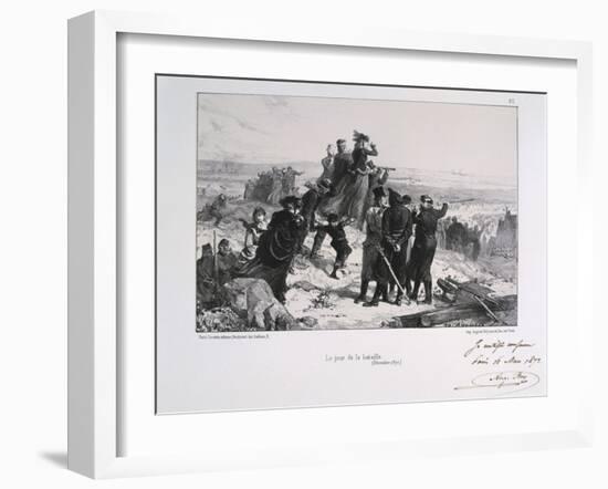 Le Jour Du Bataille' ('The Day of the Battle), Siege of Paris, Franco-Prussian War, 1870-Auguste Bry-Framed Giclee Print