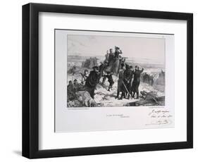 Le Jour Du Bataille' ('The Day of the Battle), Siege of Paris, Franco-Prussian War, 1870-Auguste Bry-Framed Premium Giclee Print