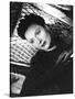 Le jour se leve, Daybreak, by Marcel Carne with Arletty, 1939 (b/w photo)-null-Stretched Canvas