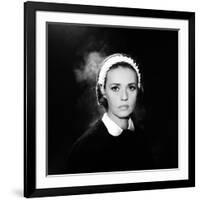 Le journal d'une femme by chambre THE DIARY OF A CHAMBERMAID by LuisBunuel with Jeanne Moreau, 1964-null-Framed Photo