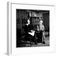 Le journal d'une femme by chambre THE DIARY OF A CHAMBERMAID by LuisBunuel with Jeanne Moreau and J-null-Framed Photo