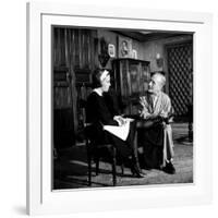 Le journal d'une femme by chambre THE DIARY OF A CHAMBERMAID by LuisBunuel with Jeanne Moreau and J-null-Framed Photo