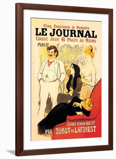 Le Journal: La Traite des Blanches, c.1899-Théophile Alexandre Steinlen-Framed Art Print