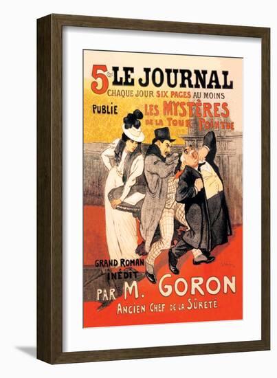 Le Journal: Les Mysteres de la Tour Pointue, c.1899-Théophile Alexandre Steinlen-Framed Art Print