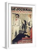 Le Journal, Poster, 1899-Theophile Alexandre Steinlen-Framed Giclee Print