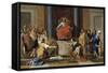 Le jugement de Salomon-Nicolas Poussin-Framed Stretched Canvas