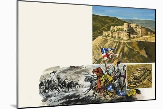 Le Krak Des Chevaliers-Green-Mounted Giclee Print