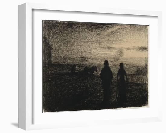Le Labourage-Georges Seurat-Framed Giclee Print