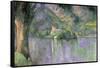 Le Lac Annecy-Paul Cézanne-Framed Stretched Canvas