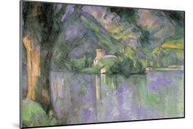 Le Lac Annecy-Paul Cézanne-Mounted Art Print