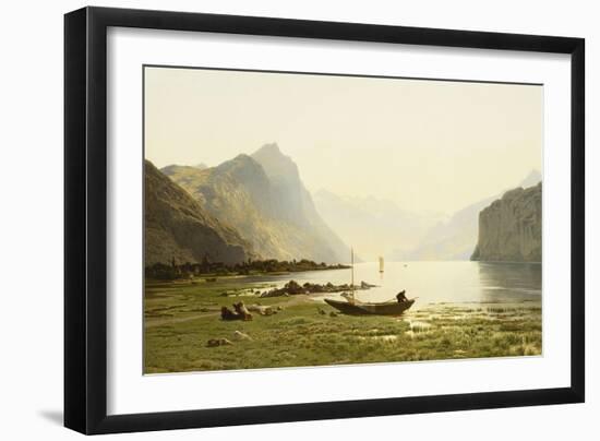 Le Lac Wallenstadt-Jean Francois Xavier Roffiaen-Framed Giclee Print