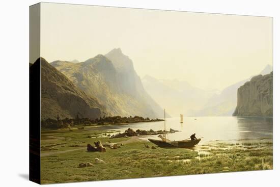 Le Lac Wallenstadt-Jean Francois Xavier Roffiaen-Stretched Canvas