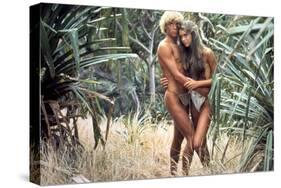 Le Lagon Bleu THE BLUE LAGOON by RandalKleiser with Christopher Atkins, Brooke Shields, 1980 (photo-null-Stretched Canvas