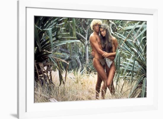 Le Lagon Bleu THE BLUE LAGOON by RandalKleiser with Christopher Atkins, Brooke Shields, 1980 (photo-null-Framed Photo