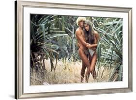 Le Lagon Bleu THE BLUE LAGOON by RandalKleiser with Christopher Atkins, Brooke Shields, 1980 (photo-null-Framed Photo