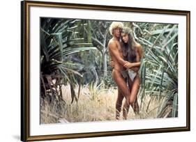 Le Lagon Bleu THE BLUE LAGOON by RandalKleiser with Christopher Atkins, Brooke Shields, 1980 (photo-null-Framed Photo