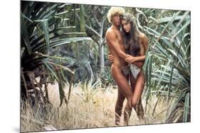 Le Lagon Bleu THE BLUE LAGOON by RandalKleiser with Christopher Atkins, Brooke Shields, 1980 (photo-null-Mounted Photo