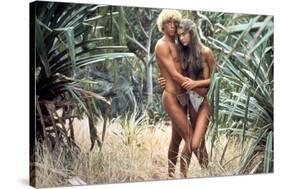 Le Lagon Bleu THE BLUE LAGOON by RandalKleiser with Christopher Atkins, Brooke Shields, 1980 (photo-null-Stretched Canvas