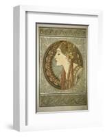 Le Laurier-Alphonse Mucha-Framed Premium Giclee Print