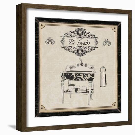 Le Lavabo - Black and Cream-Piper Ballantyne-Framed Art Print