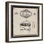 Le Lavabo - Black and Cream-Piper Ballantyne-Framed Art Print