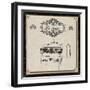 Le Lavabo - Black and Cream-Piper Ballantyne-Framed Art Print