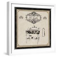 Le Lavabo - Black and Cream-Piper Ballantyne-Framed Art Print