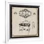 Le Lavabo - Black and Cream-Piper Ballantyne-Framed Art Print