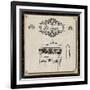 Le Lavabo - Black and Cream-Piper Ballantyne-Framed Art Print