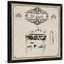 Le Lavabo - Black and Cream-Piper Ballantyne-Stretched Canvas