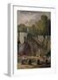 Le lavoir-Hubert Robert-Framed Giclee Print