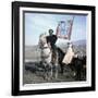 Le Lion and le Vent THE WIND AND THE LIONde John Milius with Sean Connery, 1975 (photo)-null-Framed Photo