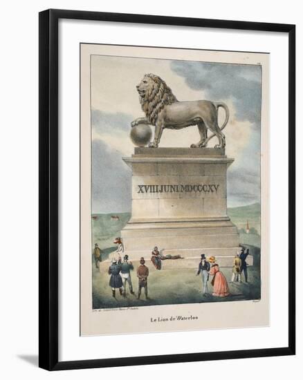 Le Lion De Waterloo, C.1895-null-Framed Giclee Print