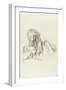 le lion et le rat-Gustave Moreau-Framed Giclee Print