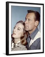 Le Lion (The Lion) by Jack Cardiff with Capucine and William Holden, 1962 (photo)-null-Framed Photo