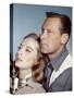 Le Lion (The Lion) by Jack Cardiff with Capucine and William Holden, 1962 (photo)-null-Stretched Canvas