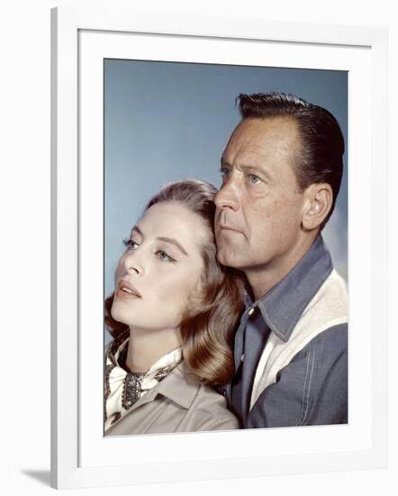 Le Lion (The Lion) by Jack Cardiff with Capucine and William Holden, 1962 (photo)-null-Framed Photo