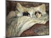 Le Lit-Henri de Toulouse-Lautrec-Mounted Premium Giclee Print