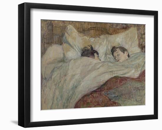 Le lit-Henri de Toulouse-Lautrec-Framed Giclee Print