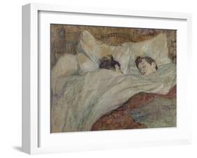 Le lit-Henri de Toulouse-Lautrec-Framed Giclee Print